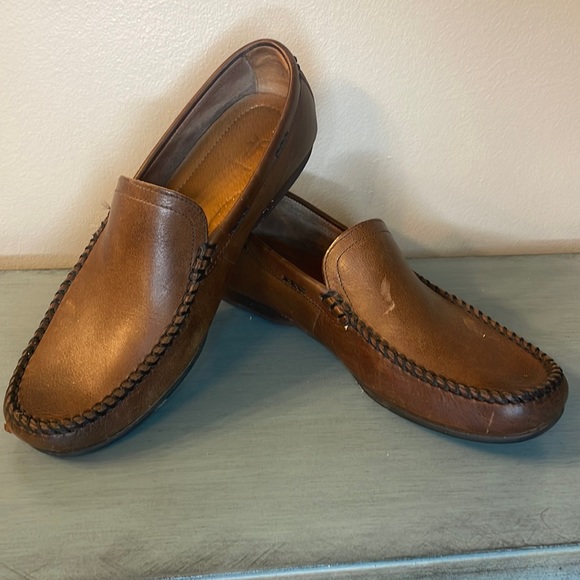 Frye Driving Shoes Frye Harris Tie Suede Leather Slip-on  display picture 1